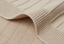 Jollein pure knit deken nougat | voor wieg of ledikant