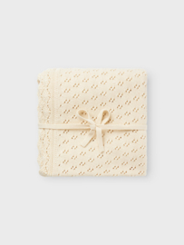 Lil' Atelier Home pointelle gebreide deken turtledove