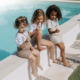 Silly Silas maillot met bretels shorty peanut blend | diverse maten