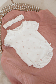 Feetje Delicate Flower romper crinkle | maat 56 t/m 74