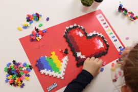 Plus-Plus puzzel op nummer Hartje | 250 stuks