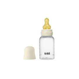 BIBS glazen fles met latex speen ivory | 150 ml