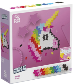 Plus-Plus puzzel op nummer Eenhoorn | 250 stuks