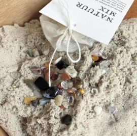 Edelsteentjesmix natuur | voor sensorisch spel