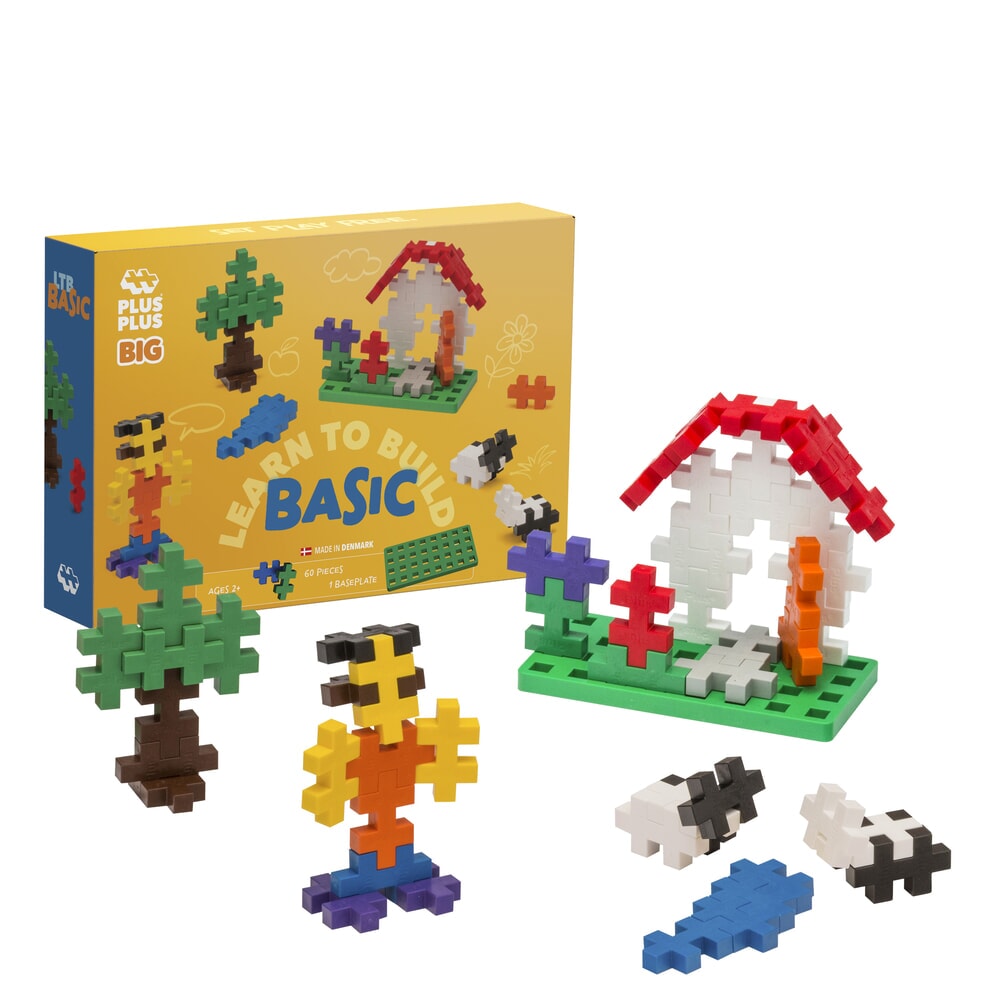 Plus-Plus BIG Learn to Build 'Basic' | 60 stuks