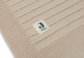 Jollein pure knit deken nougat | voor wieg of ledikant