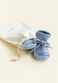 Hvid Booties Light Blue