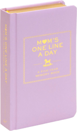 Invulboek 'Mom's one line a day'