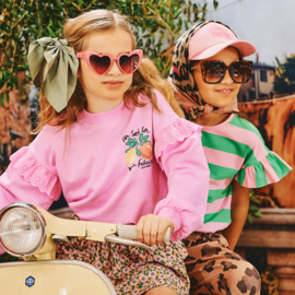Z8 kids shirt Zohra sorbet pink/groovy green | maat 92 - 152