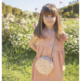 Rockahula schoudertasje daisy gingham rond