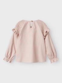 Lil' Atelier blouse ruit nostalgia rose | maat 92 - 128
