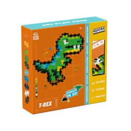 Plus-Plus puzzel op nummer T-rex | 250 stuks