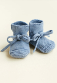 Hvid Booties Light Blue