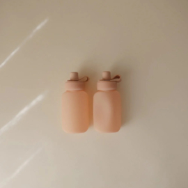 Mushie puree pouch blush roze