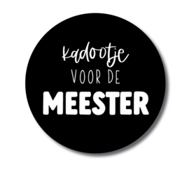 Sticker 'Kadootje voor de meester' | 5 stuks