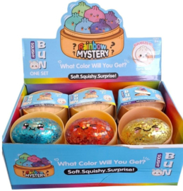 Squishy Dumpling glitter confetti | 8,5 cm | diverse kleuren
