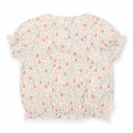 Little Dutch t-shirt korte mouw bloemetjes | maat 74 - 104