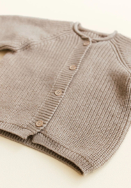 Hvid Cardigan Inga Vestje Sand