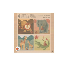 Egmont Toys 4-in-1 puzzels afrika