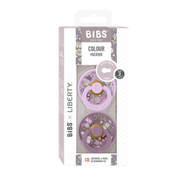 BIBS x LIBERTY spenen in Chamomile Lawn en Violet Sky | 2-pack