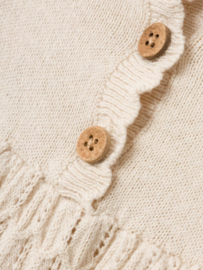 Lil' Atelier doopjurk gebreid beige | maat 62 - 74