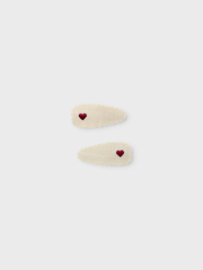 Lil' Atelier haarclips hartjes | set van 2 | diverse kleuren