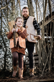 Alwero bodywarmer Alpen volwassenen beige | maat XS-XL