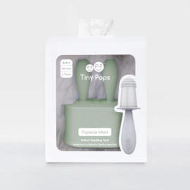 EZPZ Tiny Pops ijslollyvorm voor baby's | sage