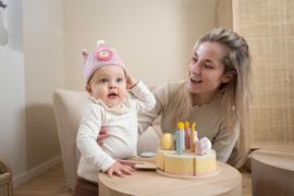 Little Dutch verjaardagskroon met cijfers roze