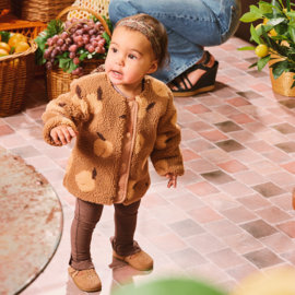 Z8 newborn jasje teddy Riu amaretti | maat 50 t/m 74