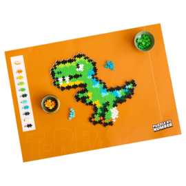 Plus-Plus puzzel op nummer T-rex | 250 stuks