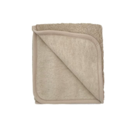 Alwero deken thumbled beige | in wieg of ledikant