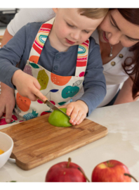 Kiddikutter veilig kindermes | houten handvat