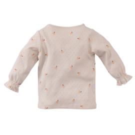 Z8 newborn shirt pointelle Eloisa panna cotta | maat 50 t/m 74