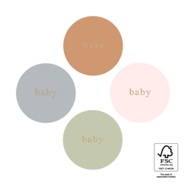 Stickers baby  pastel | 9 stuks