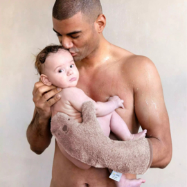 Nifty Baby Shower Glove - Blush | lange washand voor onder de douche