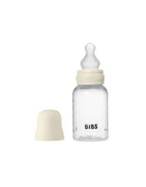 BIBS glazen fles met siliconen speen ivory | 150 ml
