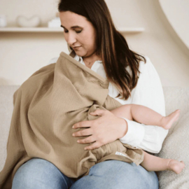 Ilmaha voedingsdoek taupe