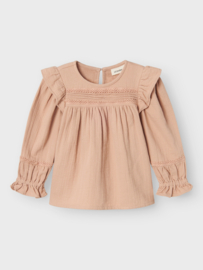 Lil' Atelier blouse ruby tan | maat 92 - 128