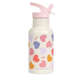 A little lovely company RVS-drinkfles hartjes | 350 ml
