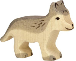 Holztiger houten baby wolfje