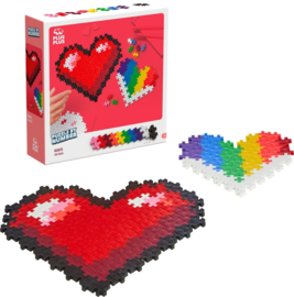 Plus-Plus puzzel op nummer Hartje | 250 stuks