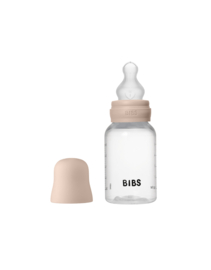 BIBS glazen fles met siliconen speen blush | 150 ml