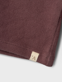 Lil' Atelier shirt met kraagje rose brown | maat 92 - 128