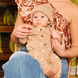 Z8 newborn jumpsuit Niccolo nougat | maat 50 t/m 68