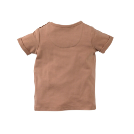 Z8 newborn shirt met korte mouwen Givano amaretti | maat 50 t/m 74