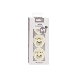 BIBS spenen try-it pack in ivory | 3-pack | 0-6 maanden