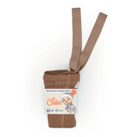 Silly Silas maillot met bretels wooly footless cappuccino brown | diverse maten