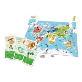 Clementoni Ontdek de wereld puzzel & quiz