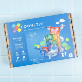 Connetix regenboog knikkerbaan uitbreiding | 66-delig